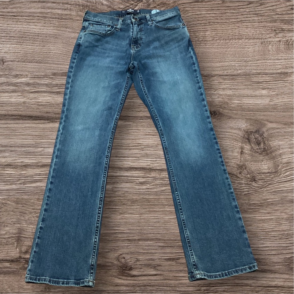 Hollister Epic Flex Bootcut Jeans Mens 28x30 Medium Wash Blue Denim